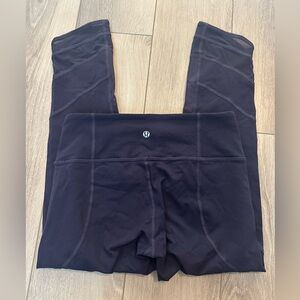 Lululemon Emerge Renewed Crop Leggings in black grape size 6